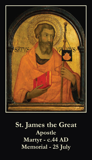 St. James LAMINATED Prayer Card, 5-Pack Keep God in Life