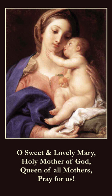 Mother's Day Prayer Card, LAMINATED 5-Pack Keep God in Life