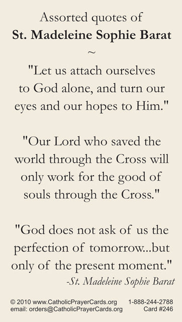 St. Madeleine Prayer Cards (10 Pack) Keeping God in Sports