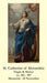 St. Catherine of Alexandria LAMINATED Prayer Card, 5-Pack Keep God in Life