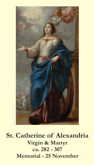 St. Catherine of Alexandria  Prayer Card, 10-Pack Keep God in Life