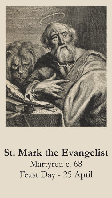 St. Mark Prayer Card, 10-Pack Keep God in Life